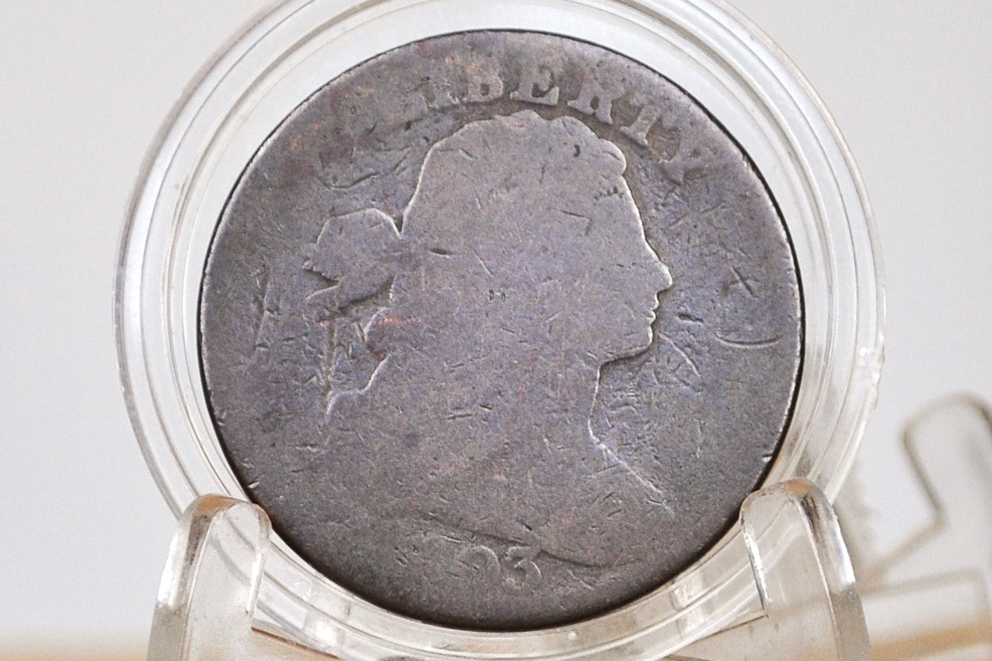 1803 Draped Bust Large Cent - AG/Fair Details - US Large Cent 1803 - 1803 One Cent US - Cull / Low Grade, Holes Drilled, but lots of detail