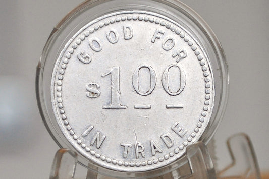 Bethel, Alaska Aluminum Trade Token by Olsen Bros. Willard & Harlof - Olsen Bros. One Dollar Trade Token&