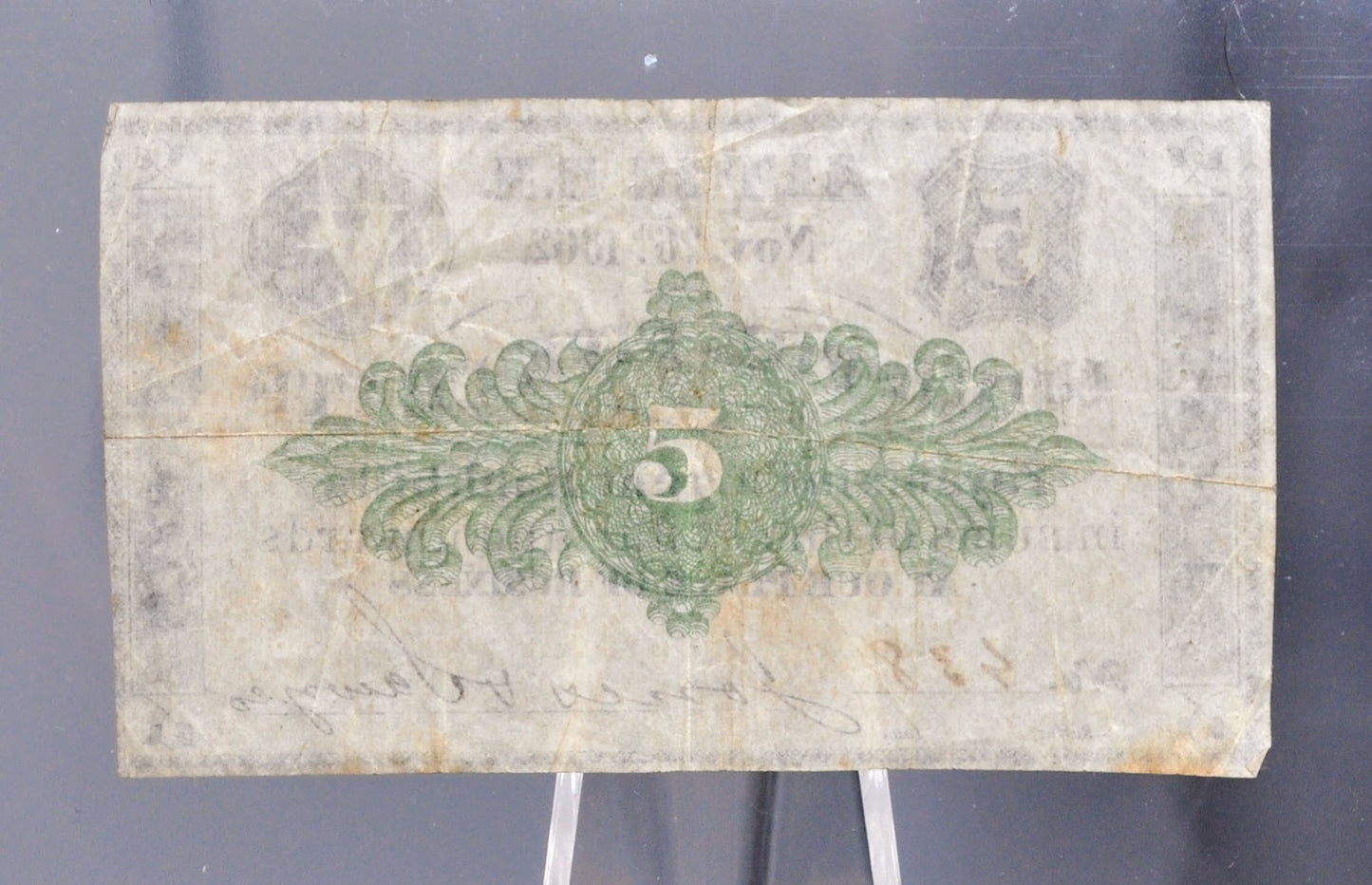 1862 Alton NH Jones and Sawyer 5 Cents Merchant Scrip - Nov 26th, 1862 - Civil War Era New Hampshire Obsolete Five Cent Merchant Note