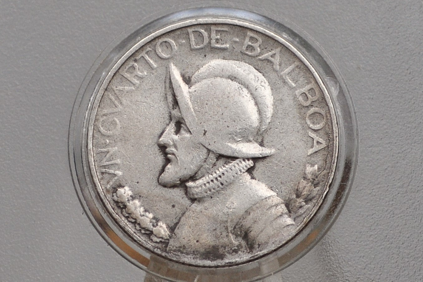 Rarer 1933 Panama 1/4 Balboa - Great Condition - Silver Quarter Balboa Coin 1932 Panama, Only 120,000 Made!