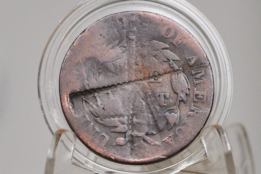 1823 Large Cent - Cull / Damaged, Rare Date - 1823 US 1 Cent 1823 Large Cent - Matron Head 1816 to 1835