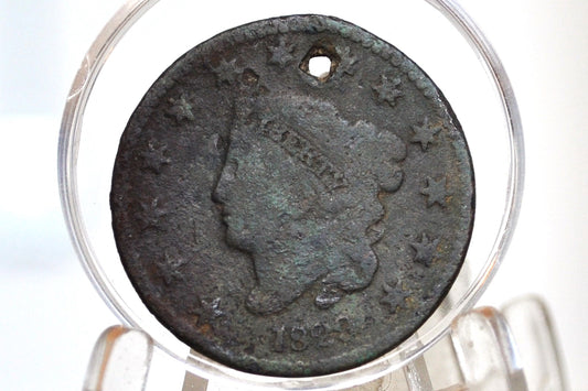 1829 Matron Head Large Cent Large Letters - Corrosion - Low Priced Coin - 1829 Coronet Liberty Head Cent