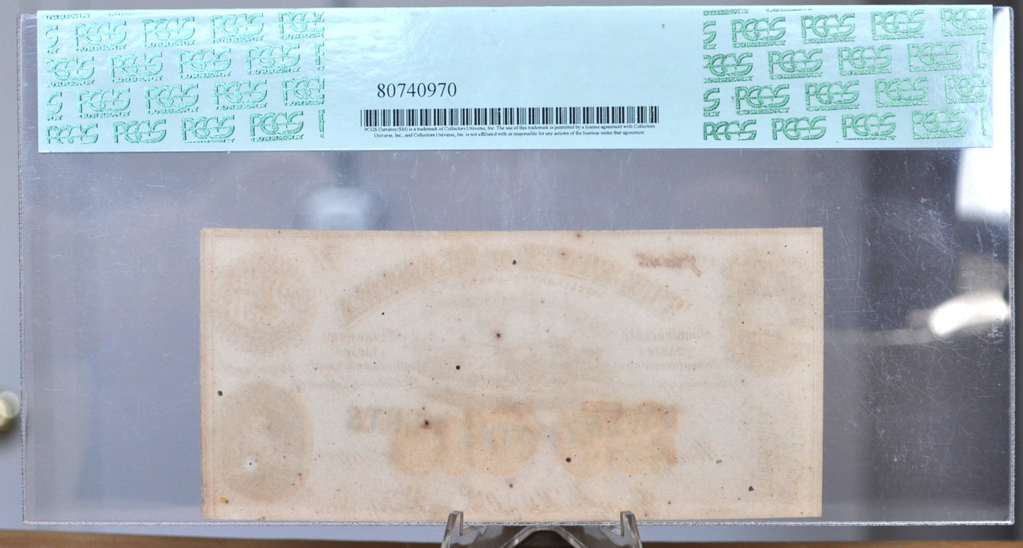 1863 State of Alabama 25 Cents Obsolete Note - PCGS Graded Choice New 63 - 1863 Montgomery AL Twenty-Five Cent Obsolete Note - Cr.6
