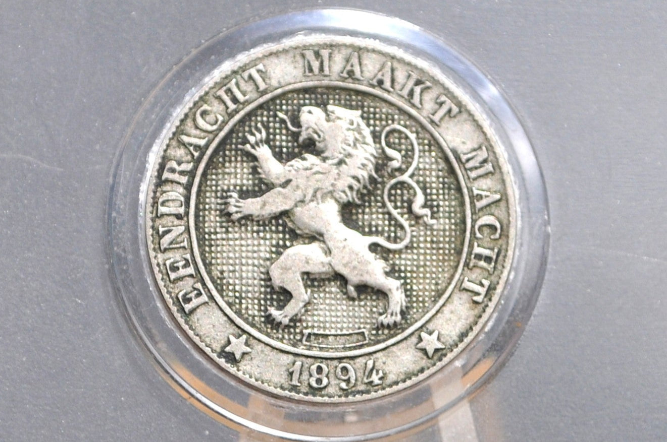 1894 Belgium 5 Centimes - Great Condition  - Leopold II - Dutch Text - 1894 Belgium 5 Cents -