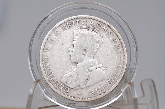 Rarer 1922 One Florin/Two Shillings Australia - G/VG Condition - King George V - Australian One Florin 1922