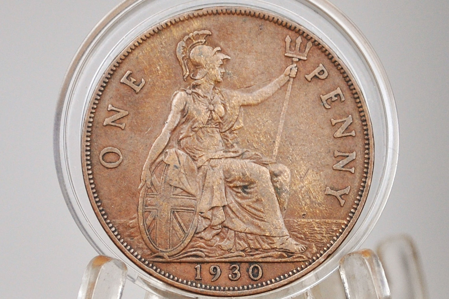 1930 Great Britain One Penny - Choose by Grade / Coin - UK Large Penny 1930 - Higher Grade Coins