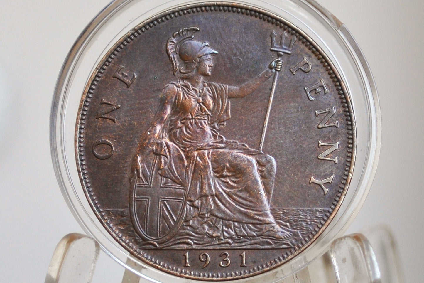 1931 Great Britain One Penny - Choose by Grade / Coin - UK Large Penny 1931 - Rare Find in this condition