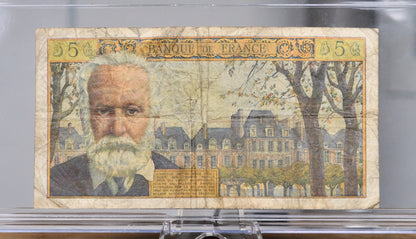 1961 Bank of France 5 Nouveaux Franc Note - French Inflation Note - 2-11-1961 - 1961 Banque de France Five New Francs Note - P#141a