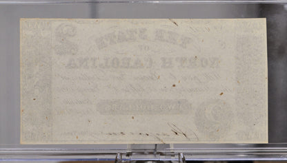 1861 State of North Carolina 2 Dollar Obsolete Note - Uncirculated - Confederate Currency - 1861 Raleigh NC Two Dollars Obsolete Note