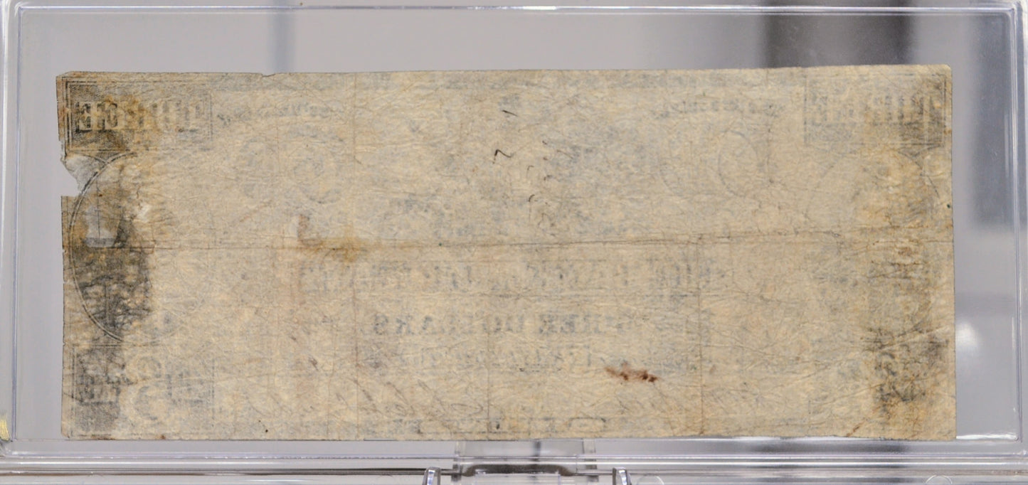 1857 Bank of Orleans 3 Dollars Irasburgh Obsolete Note - Vermont Obsolete Currency - Irasburg, VT - 1857 Vermont Three Dollar Banknote