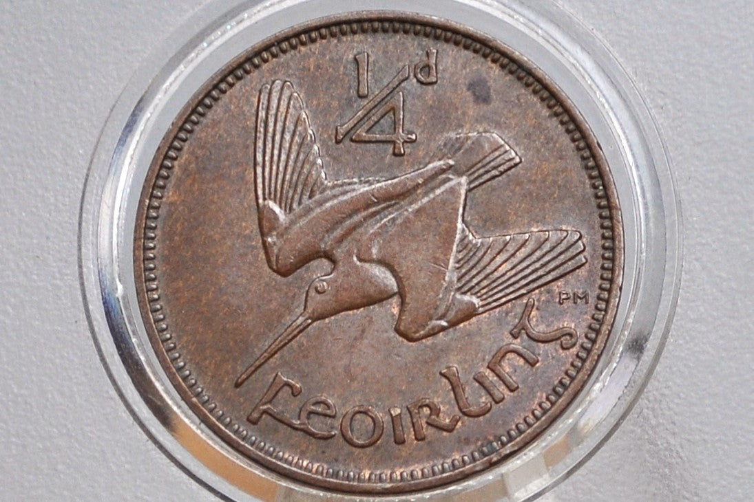 1939 Irish Farthing - Uncirculated - Ireland Farthing 1939, Beautiful Coin - One Farthing 1939 - Cute Wren