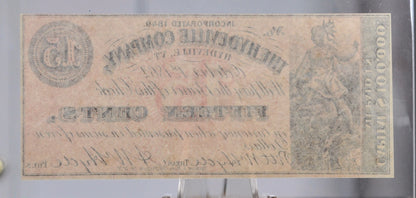1862 Hydeville Company 15 Cents Merchant Scrip Note - Hydeville Vermont Obsolete - 1862 Vermont Company Fifteen Cent Obsolete Note