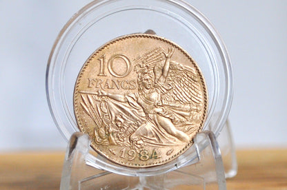 1984 French 10 Francs Coin Francois Rude - Great Condition - Ten Franc Coin 1984 France - High Grade -
