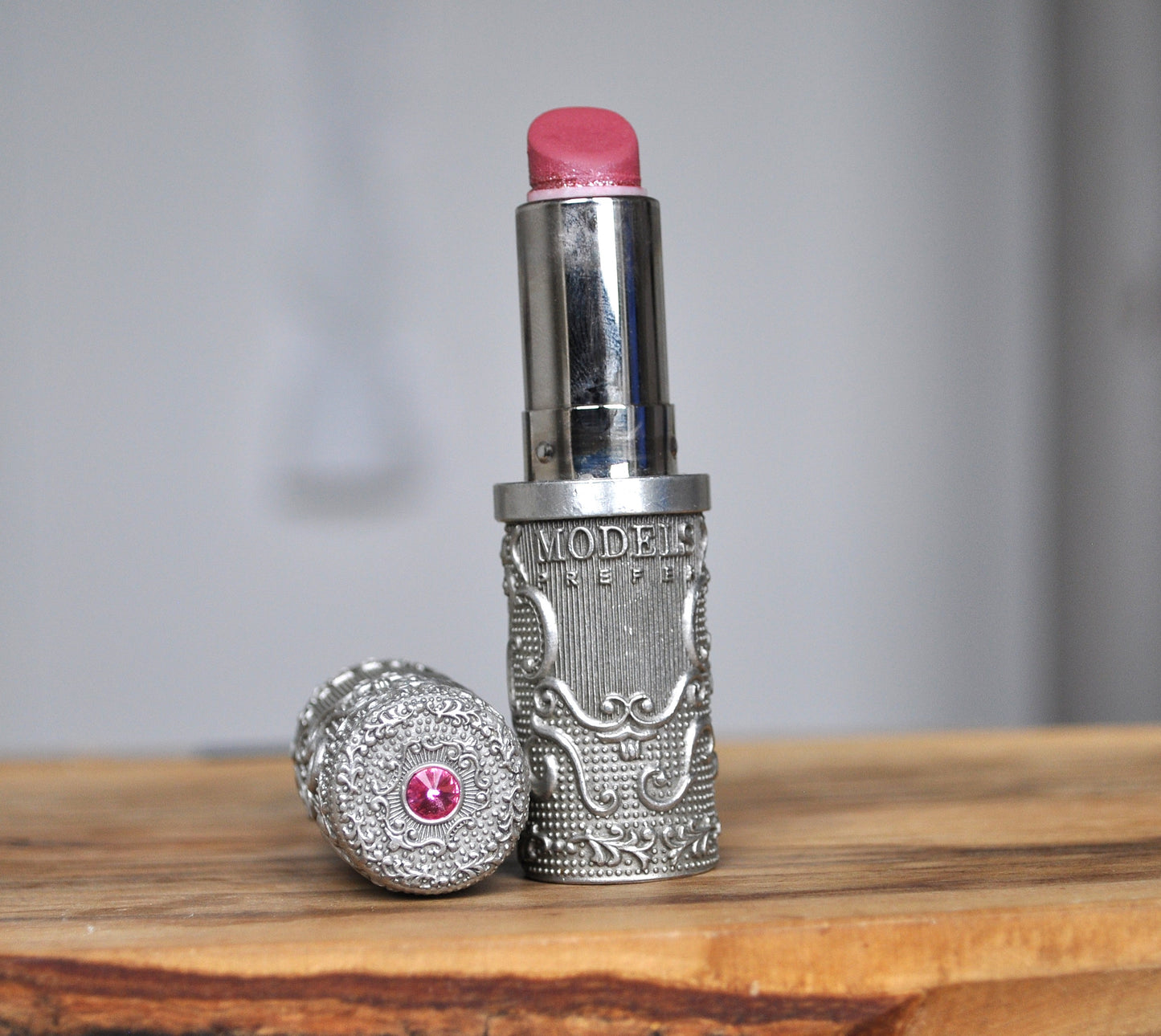 Models Prefer Brand Princess Pink Shade Crystal Lipstick *Used - Preowned Princess Pink Models Prefer Medal Crystal Lipstick