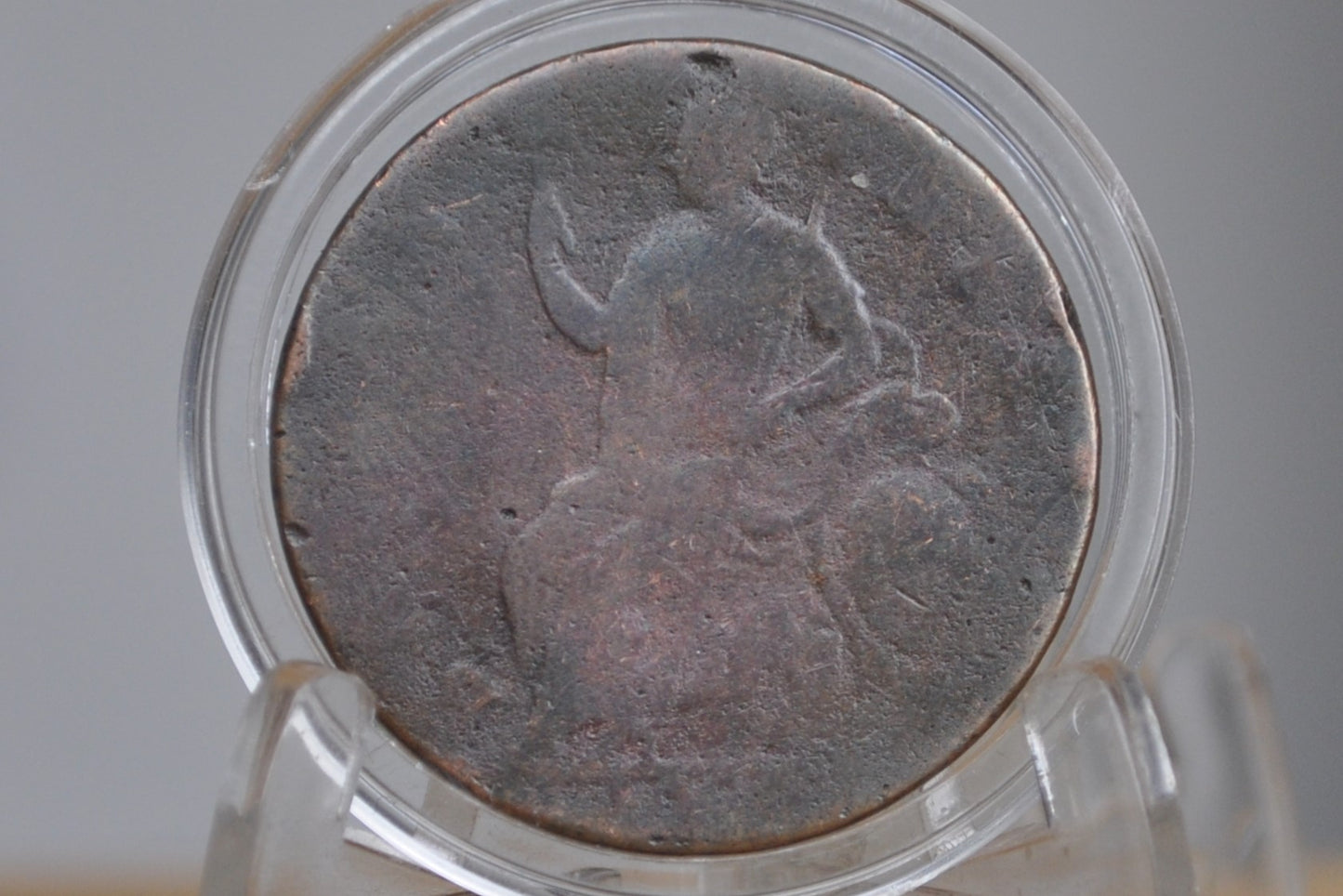 1694 Great Britain Half Penny - William and Mary - Rare Coin Type - UK Half Penny 1694 1/2 Penny