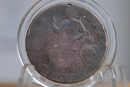1694 Great Britain Half Penny - William and Mary - Rare Coin Type - UK Half Penny 1694 1/2 Penny