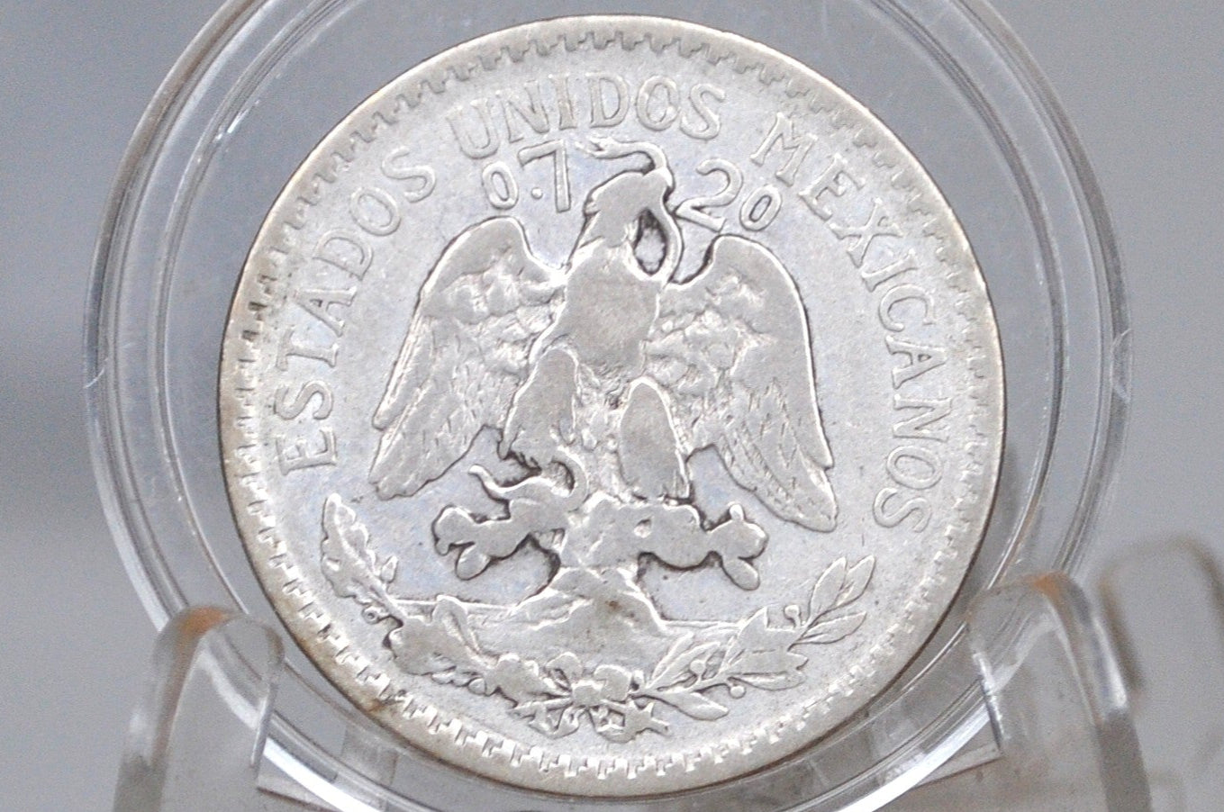 1921 Silver 50 Centavos Mexico - VG/F Grade - Mexican Fifty Centavos Silver Mexican Coin 1921