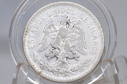 1921 Silver 50 Centavos Mexico - VG/F Grade - Mexican Fifty Centavos Silver Mexican Coin 1921
