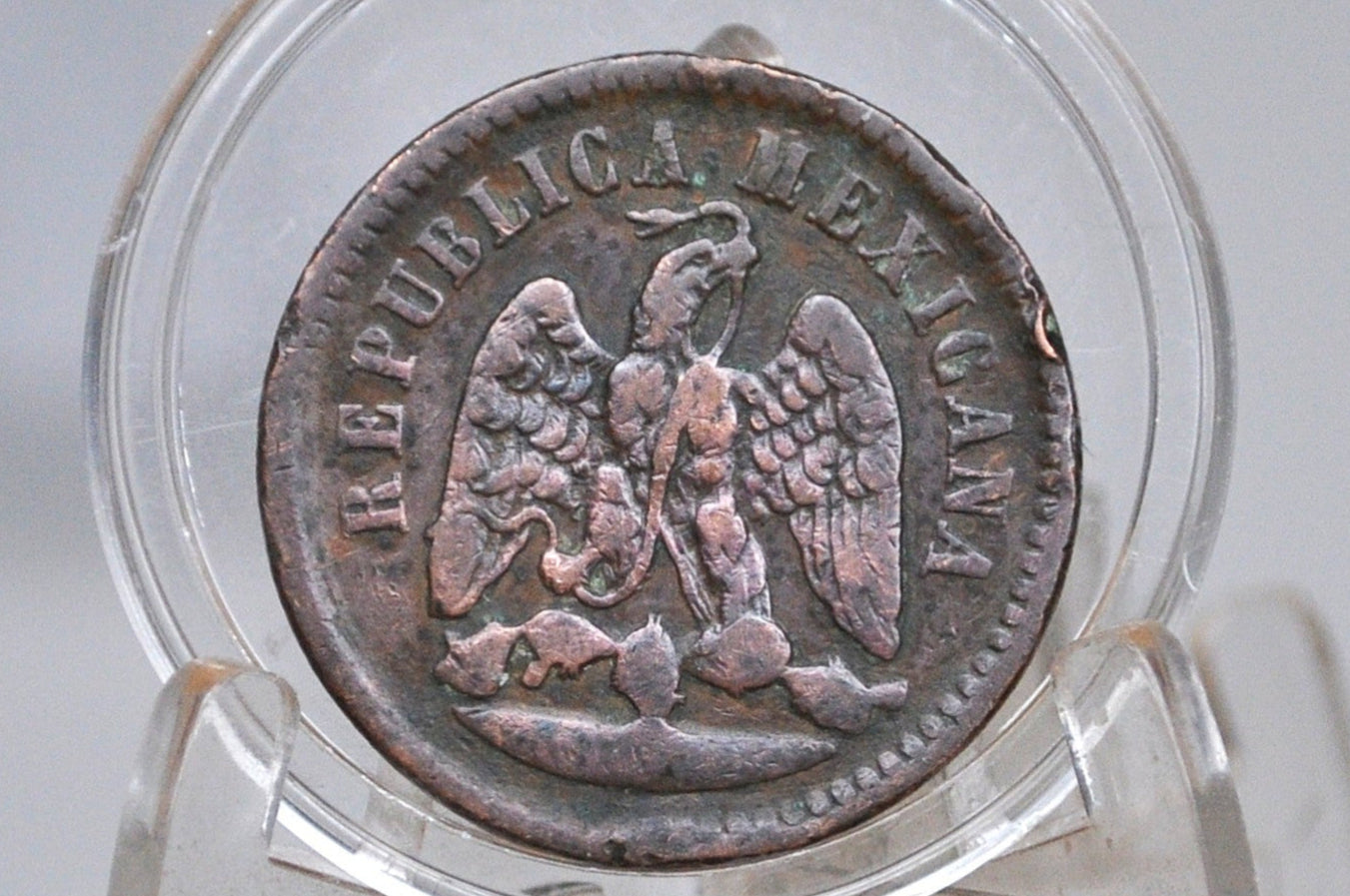 1889 Mexico Un Centavo - Great Condition - Mexico City Mint - Mexican Coins - Mexican Republic -