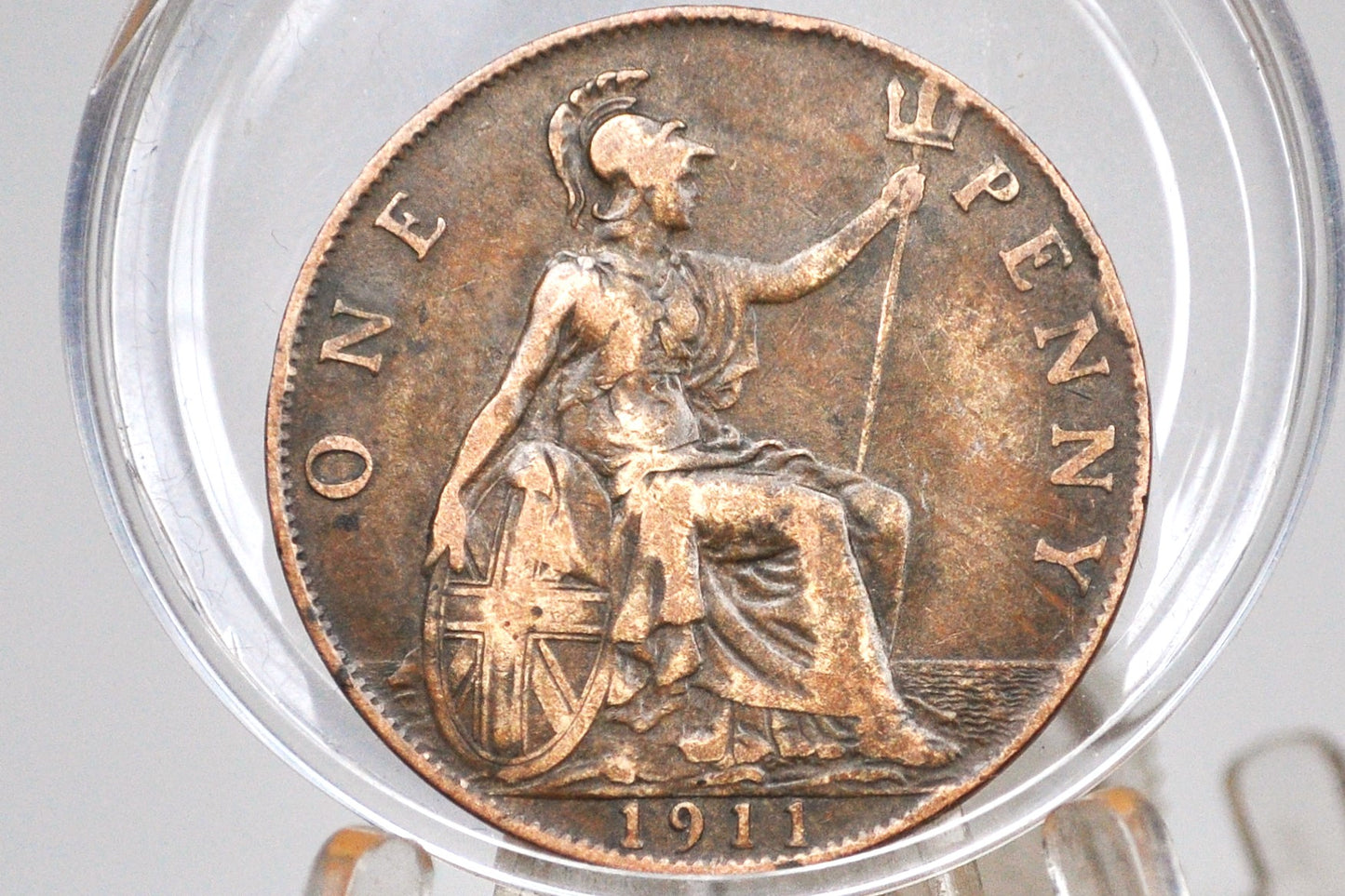 1911 Great Britain One Penny - Choose by Grade / Coin - UK Penny 1911 - Higher Grades