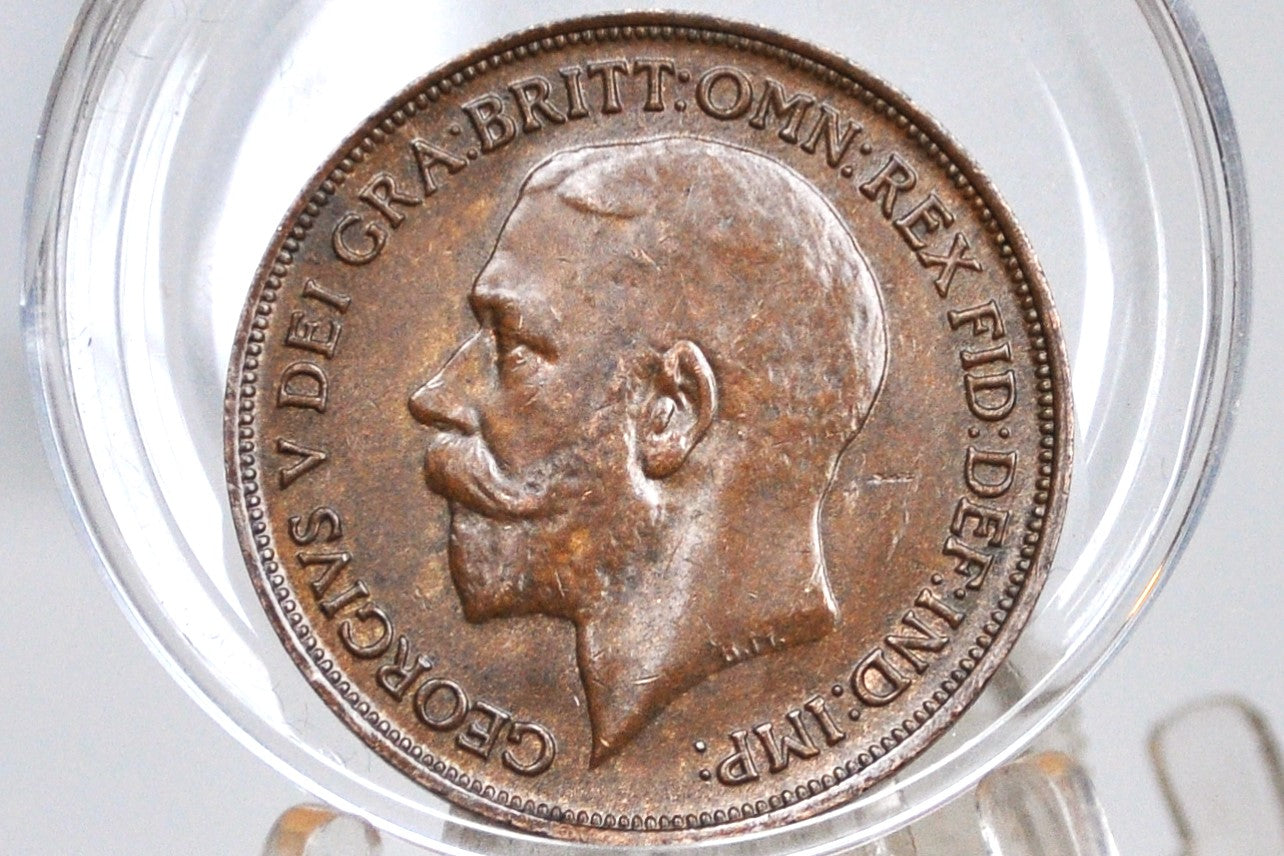 1917 Great Britain One Penny - Choose by Grade / Coin - UK Penny 1917 - Rare Find in this condition