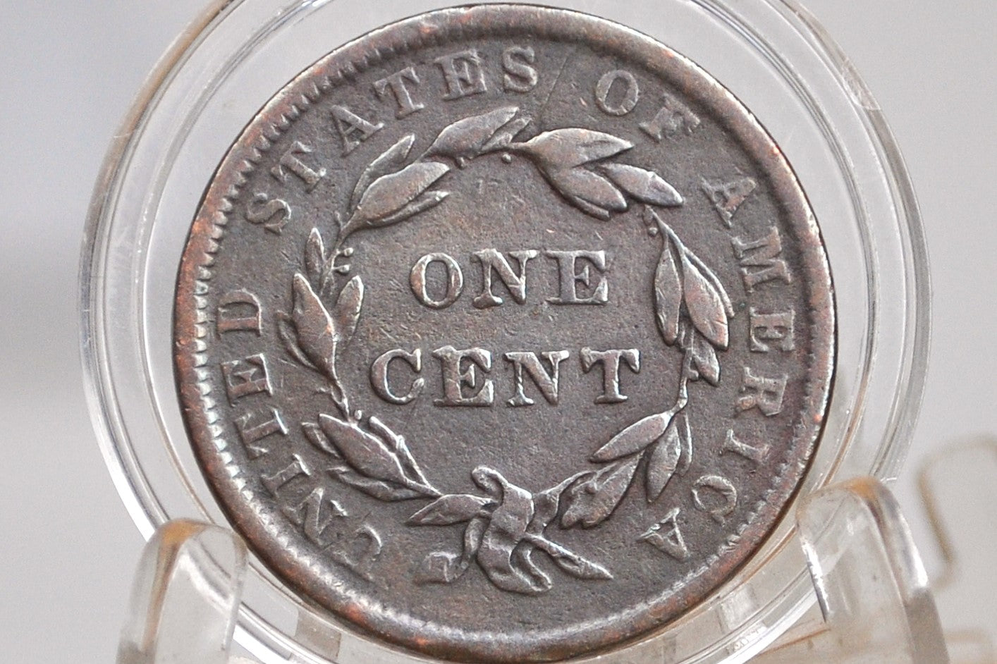 1839 Booby Head Large Cent - VG+ Condition - First Year of Production - 1839 US 1 Cent United States 1839 Large Cent - Braided Hair 1839 to 1857
