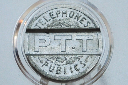 1937 French PTT Telephone Token - République française 1937 Telephone Token