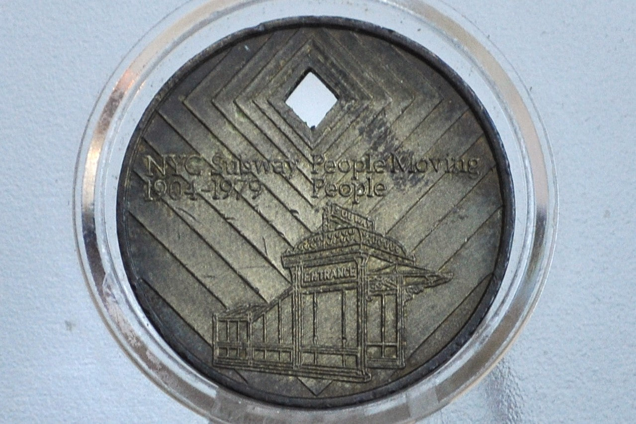 N.Y.C. Diamond Jubilee 75th Anniversary Metro Token - 1979 New York Subway Diamond Jubilee Anniversary Token
