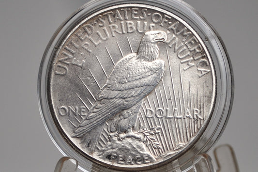 1928 Peace Dollar, Key Date - Uncirculated Details, Cleaned - Philadelphia Mint - 1928 P Silver Dollar Key Date 1928 Peace Dollar