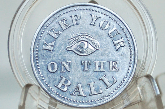 Keep Your Eye On The Ball Vintage Stubbs Insurance - Eye On The Ball Golf Goodluck Token