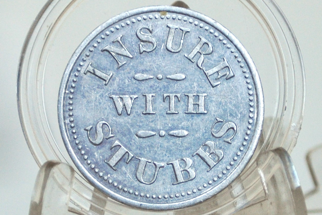 Keep Your Eye On The Ball Vintage Stubbs Insurance - Eye On The Ball Golf Goodluck Token