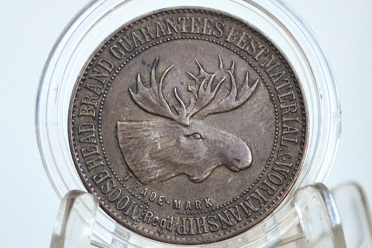 Moose Head Brand Fifty Years of Success 1852-1902 Token - 1852-1902 Gnaedinger, Sons & Co. Token 50 Year Commemorative