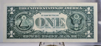 2017A 1 Dollar Federal Reserve Note - Chicago Issue - Fancy Near Radar Serial Number - 2017 A One Dollar Cool Serial Number Note - Fr.3006-G