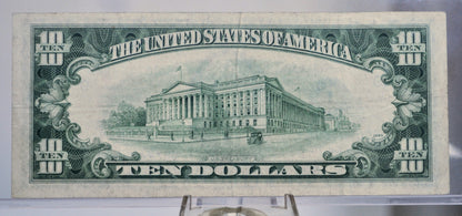 1950-B Federal Reserve 10 Dollar Star Note - Minneapolis (I) Issue - Low Serial Number - 1950B Ten Dollar Green Seal Star Note - Fr#2012-I*