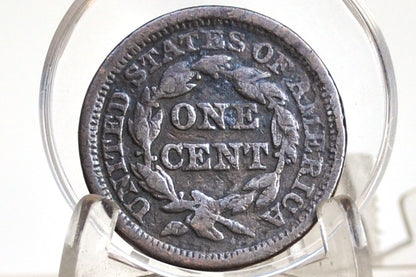 1846 Braided Hair Large Cent - AG/G Details, Better Date - 1846 Coronet Cent - 1846 US Large Cent - Braided Hair 1839 to 1857
