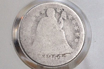 1854 Seated Liberty Dime - AG (About Good) - 1854 Silver Dime / 1854 Liberty Seated Dime With Arrows