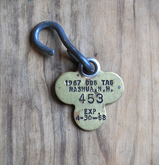 1967 Nashua, N.H. Dog Registration Tag - Nashua, New Hampshire Dog Tag from 1976
