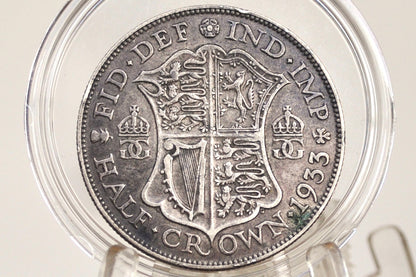 1933 Great Britain Half Crown - XF/AU - Silver 1/2 Crown 1933 United Kingdom HalfCrown Silver UK 1933 - Scarcer Date