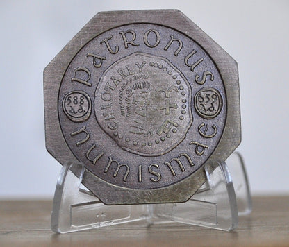 1960s St. Eligius Patron Saint of Numismatics Token - Saint. Eligius Religious Medal 1960s