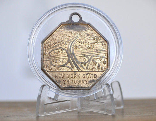 1954 New York State Thruway World's Greatest Toll Road Token - Main Street 427 Mile World Greatest Toll NY 1954