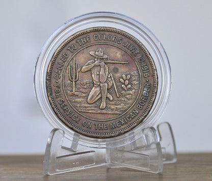 June 18th, 1916 Mexican Border Service Token - "Trust in the Lord' Mexican border service So Called Dollar Medal