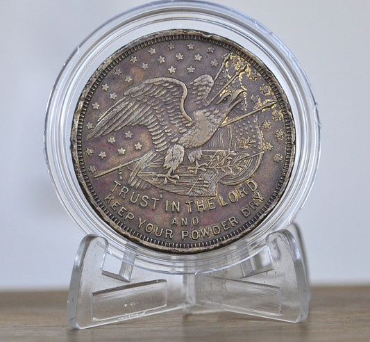 June 18th, 1916 Mexican Border Service Token - "Trust in the Lord' Mexican border service So Called Dollar Medal