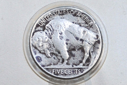 1918-S Buffalo Nickel - XF Details, Corrosion Spots - San Francisco Mint - Indian Head Nickel 1918S - Rare Date