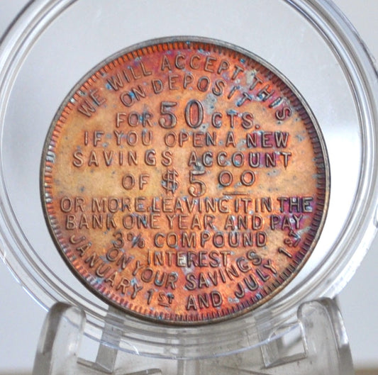 Marion Country Bank Co. Marion, Ohio Deposit Incentive Token -Marion, Ohio Bank Opening Commemorative Token Marion Country Bank Co. Token