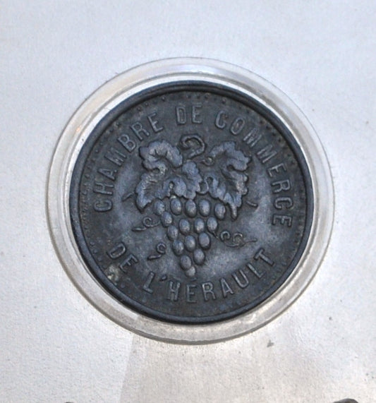 10 Centimes WW1 Emergency Coinage ND Herault Department - Ten Centimes France Coinage Emergency No Date