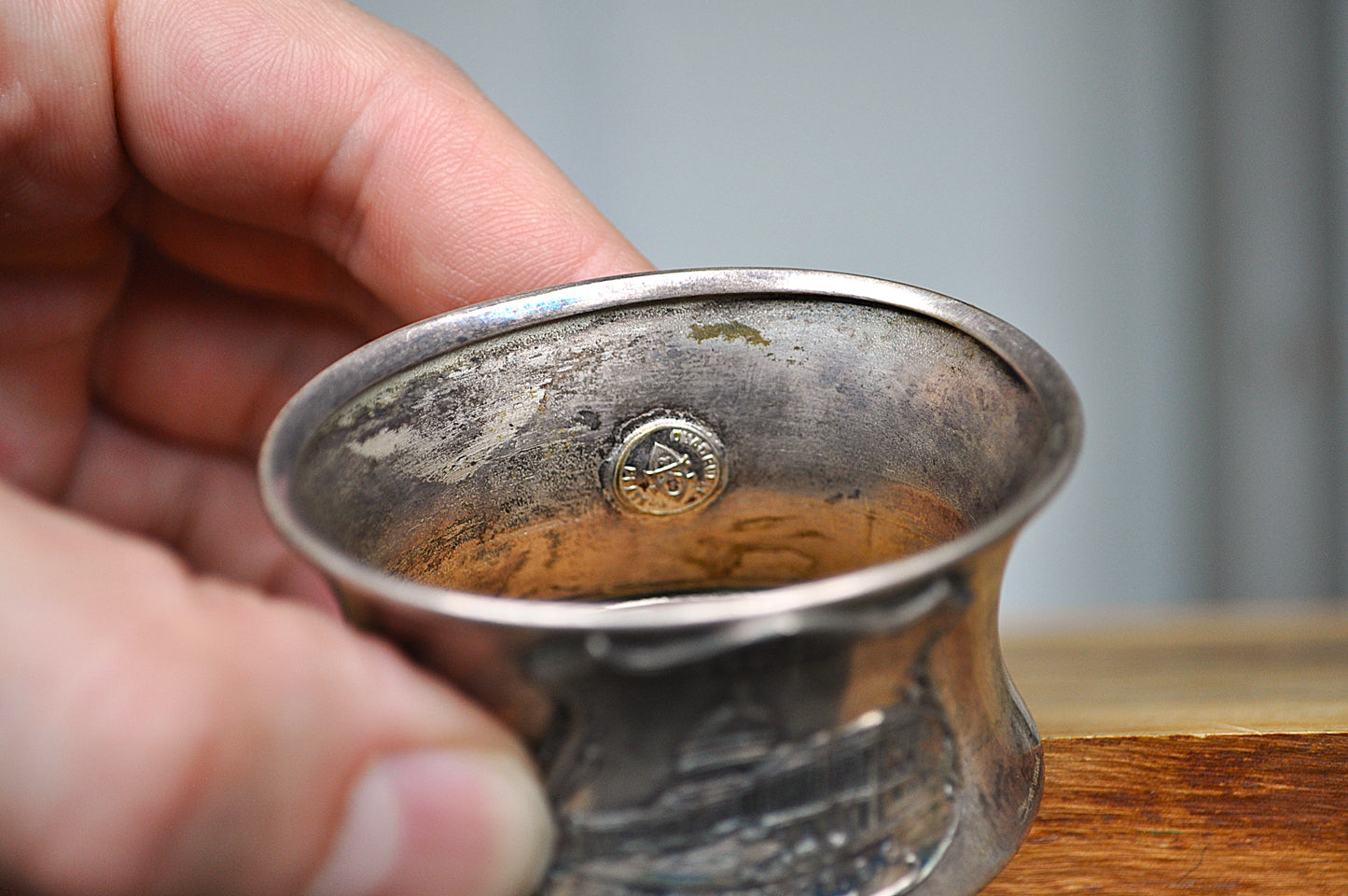 Antique K&C Co Quadruple Plate Washington DC Capitol Building Napkin Ring - K&C Washington DC Napkin Ring - Capitol Building Napkin Ring