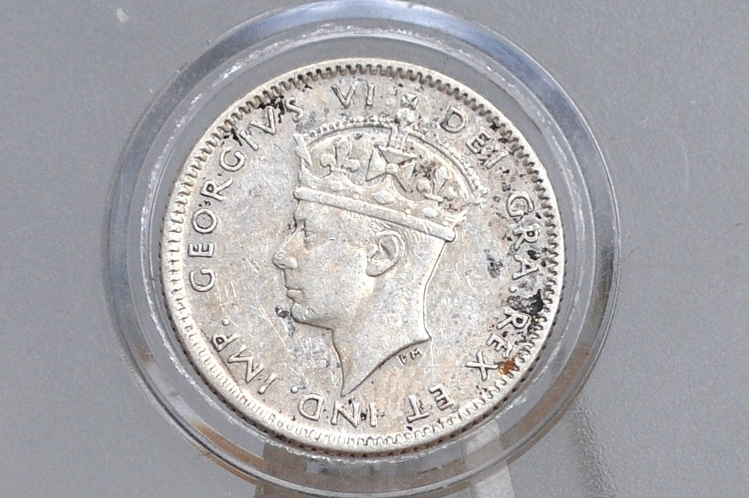 Rare Silver 1946 Newfoundland 10 Cent - AU Condition - Rare Coin, Only 38,400 Minted - Ten Cents Newfoundland 1946 Sterling Silver