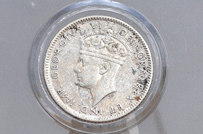 Rare Silver 1946 Newfoundland 10 Cent - AU Condition - Rare Coin, Only 38,400 Minted - Ten Cents Newfoundland 1946 Sterling Silver