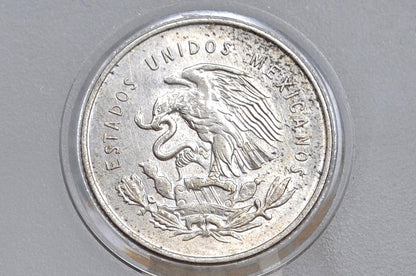 1953 Silver Mexican 25 Centavos - Great Condition - Mexico City Mint - Mexican Republic Coins -