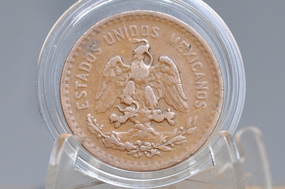 1920 Mexican 5 Centavos - Fine Condition - Mexico City Mint - Mexican Republic Coins -